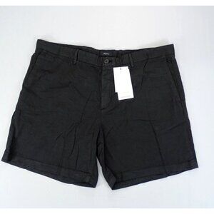 New Theory Men's‎ Zaine GD 7" Inseam Patton Chino Shorts Black Size 40